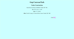 Desktop Screenshot of gapcaravanpark.co.uk