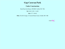 Tablet Screenshot of gapcaravanpark.co.uk